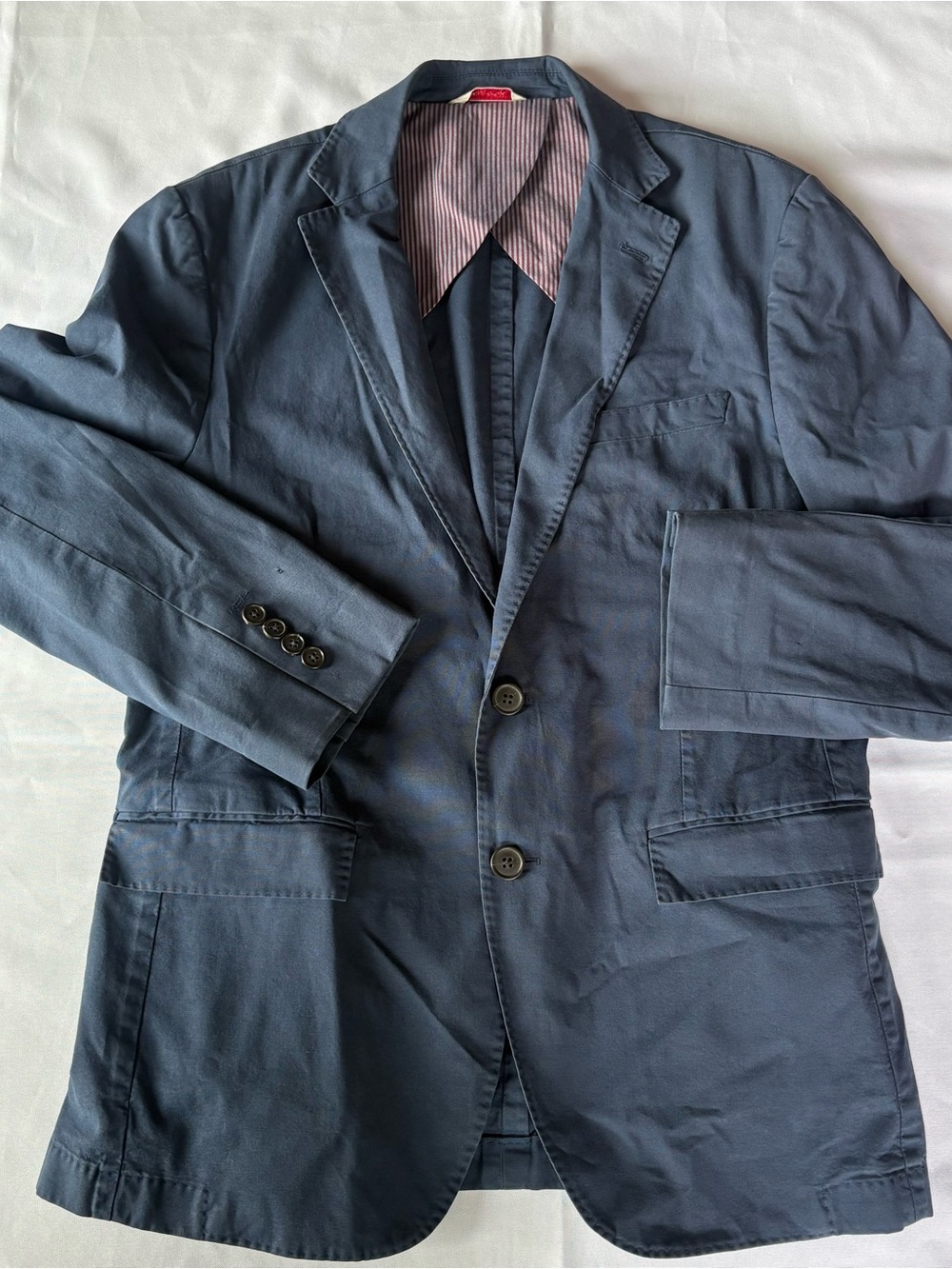 Brooks Brothers Red Fleece Navy Cotton Blazer 38S